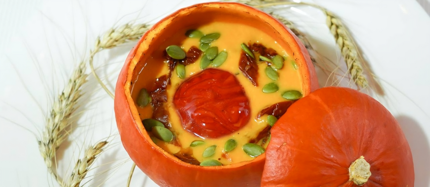 Dish in pumpkin